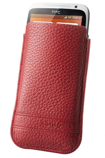 Samsonite Slim Classic Leather Pull case Красный