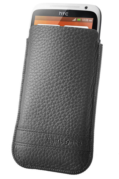 Samsonite Slim Classic Leather Pull case Grey