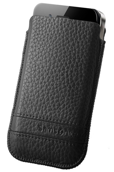 Samsonite Slim Classic Leather Pull case Black