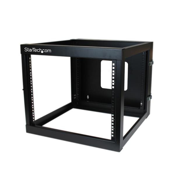 StarTech.com 8HE 55cm tiefes offenes Server-Rack zur Wandbefestigung, mit Scharnier