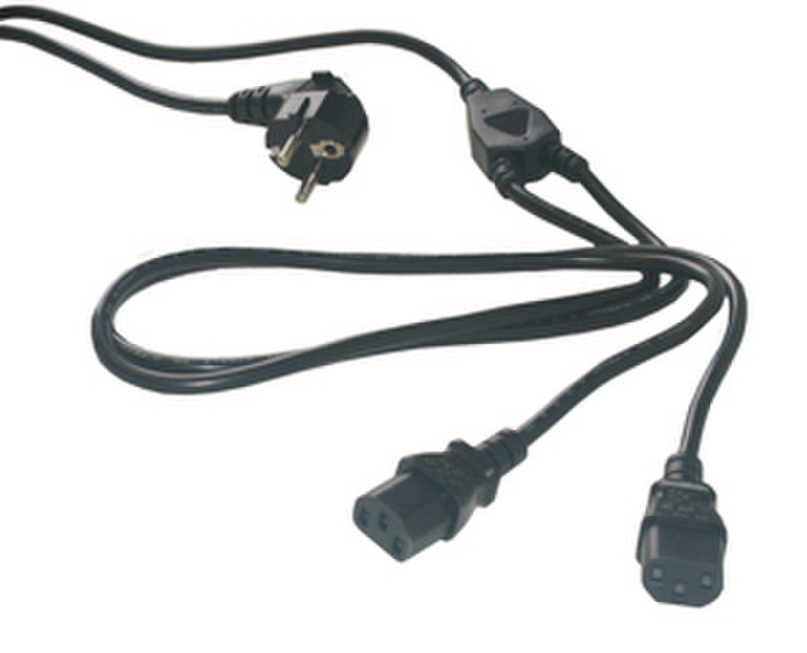 MCL Power Cable Black 2.0m 2м Черный кабель питания