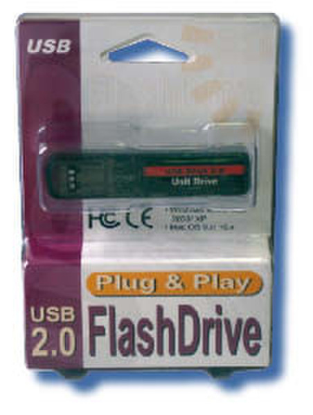 MCL Memoires USB 2.0 1ГБ USB 2.0 Черный USB флеш накопитель