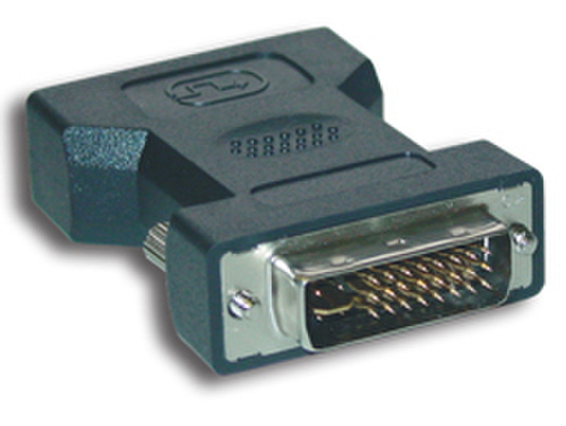 MCL Adapter DVI-I to HD15 DVI-I VGA (D-Sub) Черный кабельный разъем/переходник