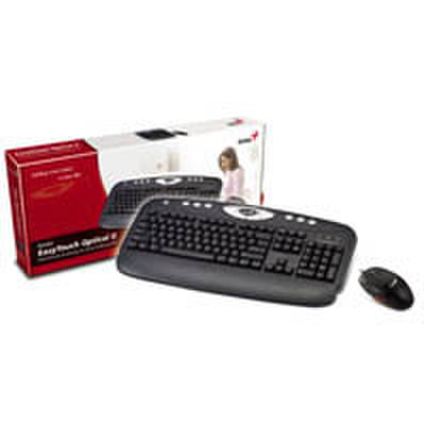 MCL Kit clavier + souris PS2 : easytouch optical FR PS/2 Beige Tastatur