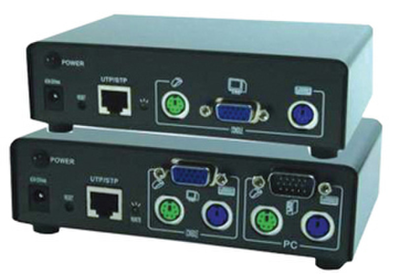 MCL Prolongateur de console sur cable RJ45 Schwarz Tastatur/Video/Maus (KVM)-Switch