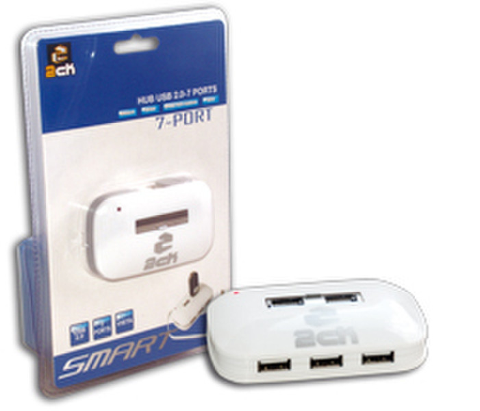 MCL HUB 7 ports USB 2.0 - blanc Белый хаб-разветвитель