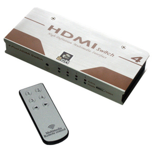 MCL Commutateurs video HDMI, 4 Voies Tastatur/Video/Maus (KVM)-Switch