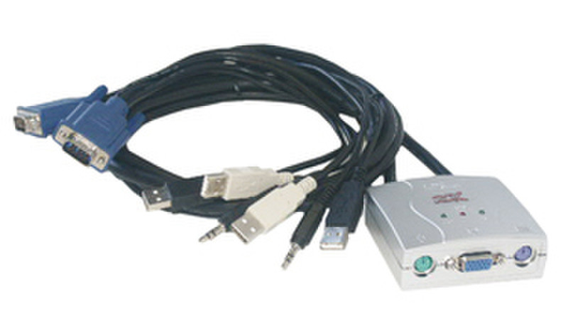 MCL KVM Switch 2 UC USB / 1 Console PS2 + SON + Transfert KVM переключатель