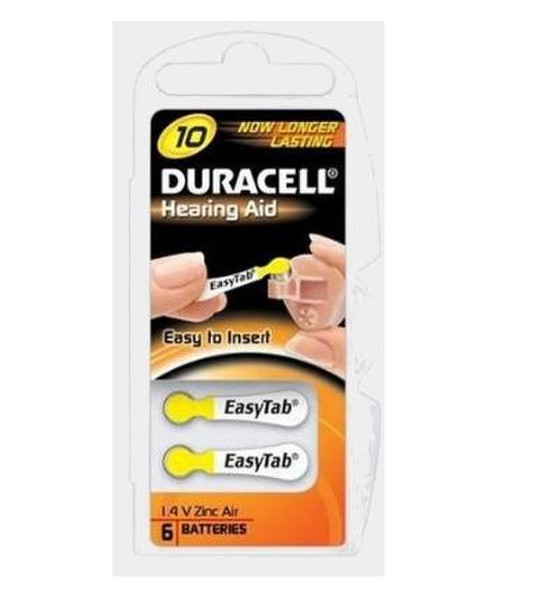 Duracell DA10 ACUSTICA Zinc-Air 1.4В батарейки