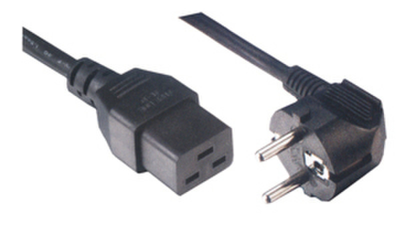 MCL Power Cable Black 5.0m 5м Черный кабель питания