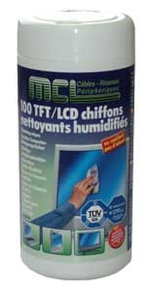 MCL 100 lingettes nettoyantes pour ecrans TFT / LCD LCD/TFT/Plasma Equipment cleansing wet & dry cloths