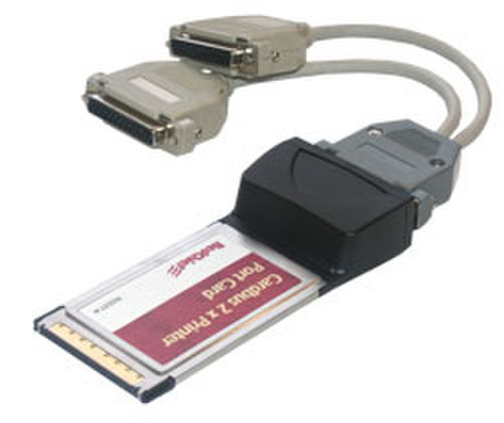 MCL Card PCMCIA 2 ports parallel DB25 Schnittstellenkarte/Adapter