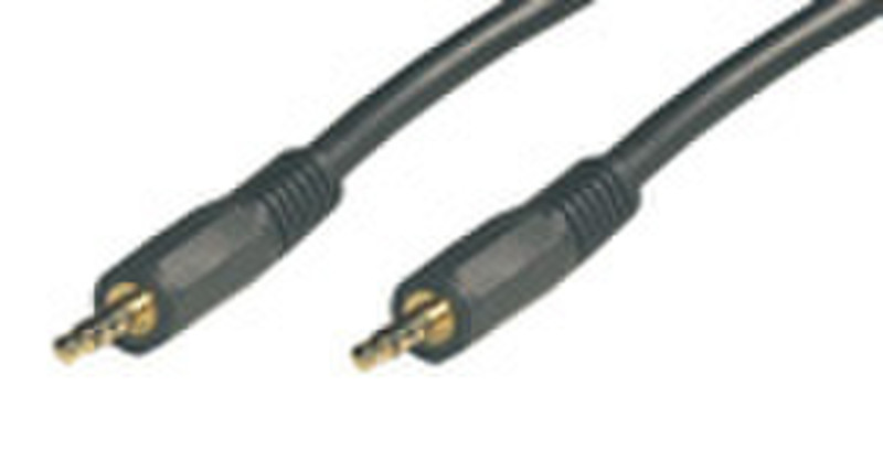 MCL Cable Jack 3.5mm Stereo HQ 10.0m 10m 3.5mm 3.5mm Black audio cable