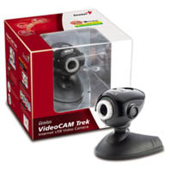 MCL Webcam 100000 pixels : videocam trek Black webcam