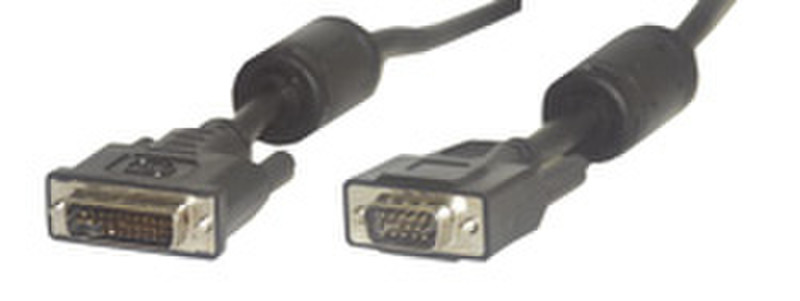 MCL Cable DVI/HD15 2m 2м VGA (D-Sub) Черный