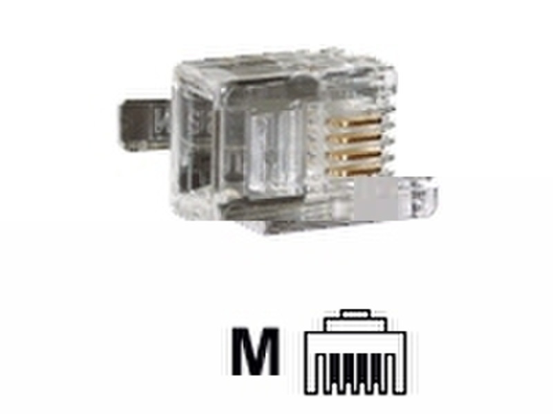 MCL 50 connecteurs RJ-12 6 positions / 4 contacts wire connector