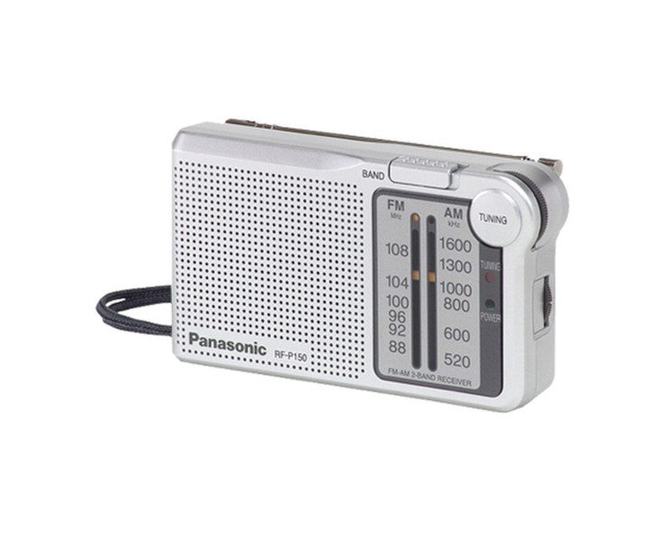 Panasonic RF-P150 Портативный Аналоговый Cеребряный радиоприемник