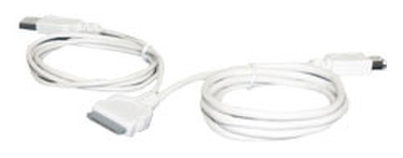 MCL Cable iPod Dock Connector USB-Firewire 1м Белый кабель USB