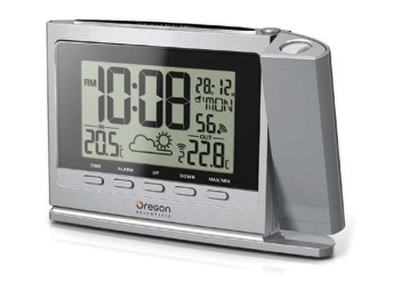 Oregon Scientific TW369 Digital table clock Прямоугольный Серый настольные часы