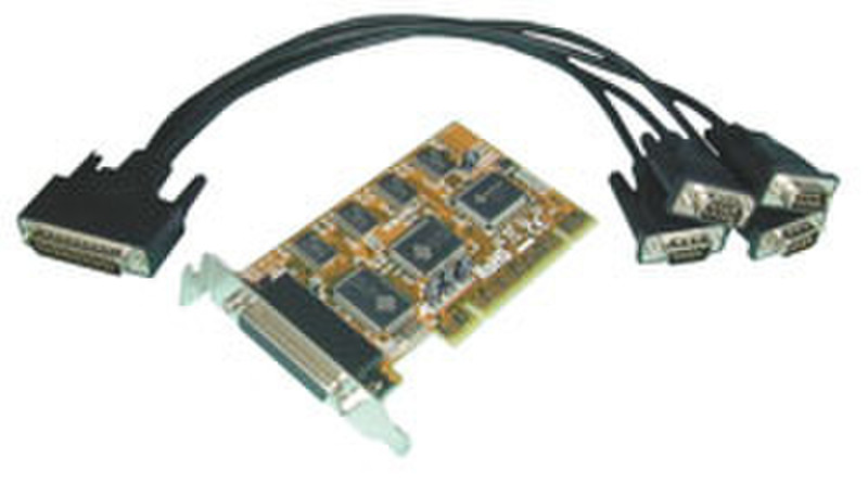 MCL Carte PCI low profile - 4 Ports series RS232 интерфейсная карта/адаптер