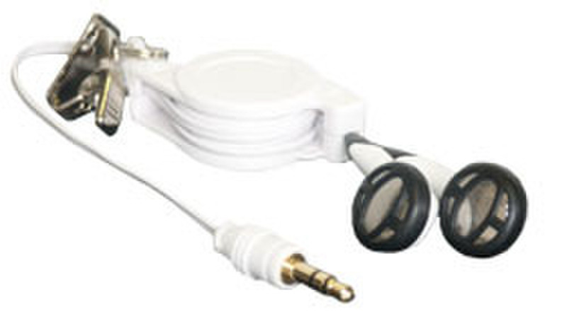 MCL Ecouteur oreillette stereo - cable retractable