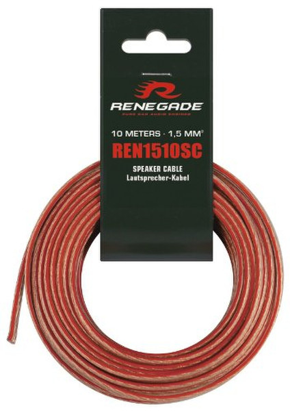 Renegade REN1510SC 10m Rot Audio-Kabel