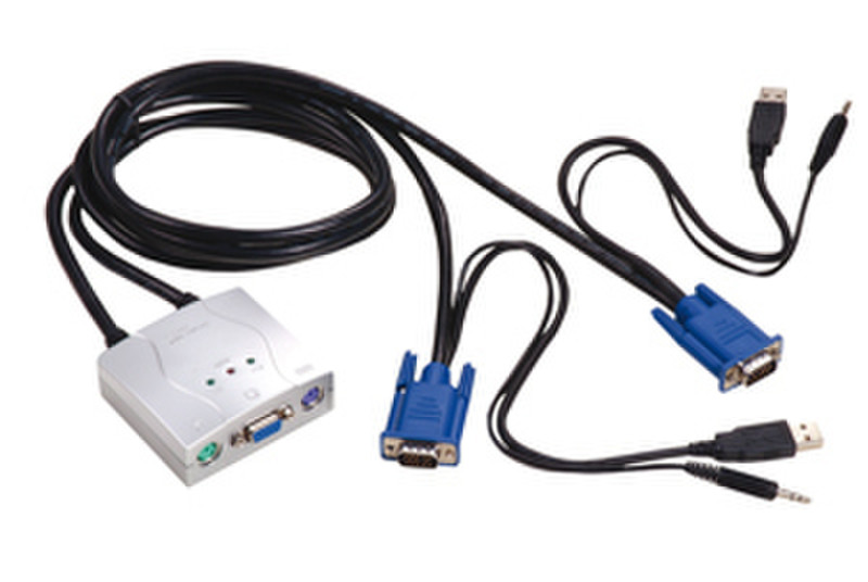 MCL KVM Switch 2 UC USB / 1 Console PS2 Tastatur/Video/Maus (KVM)-Switch