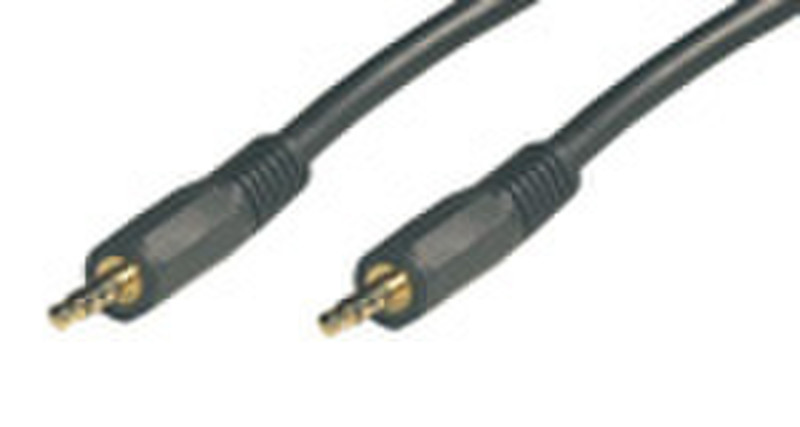 MCL Cable Jack 3.5mm Stereo HQ 3.0m 3m 3.5mm 3.5mm Schwarz Audio-Kabel