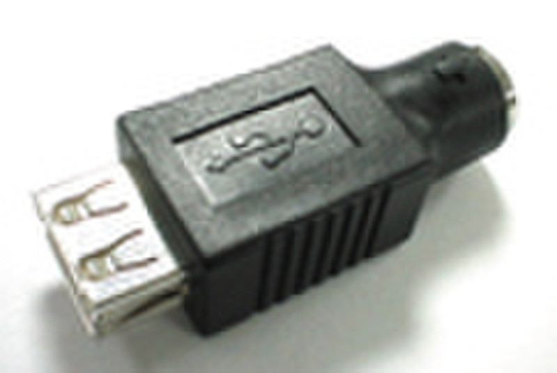MCL Changeur de genre USB USB - A Male mini din 6 (PS2) Schwarz Kabelschnittstellen-/adapter