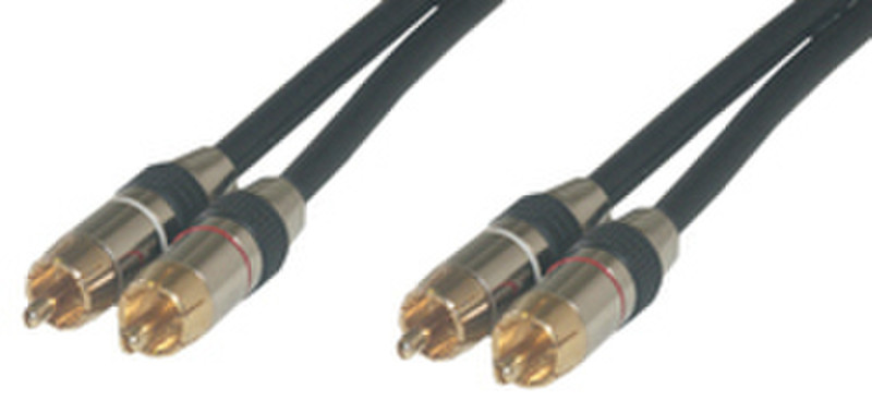 MCL Cable RCA Male/Male Stereo HQ 10.0m 10m RCA RCA Audio-Kabel