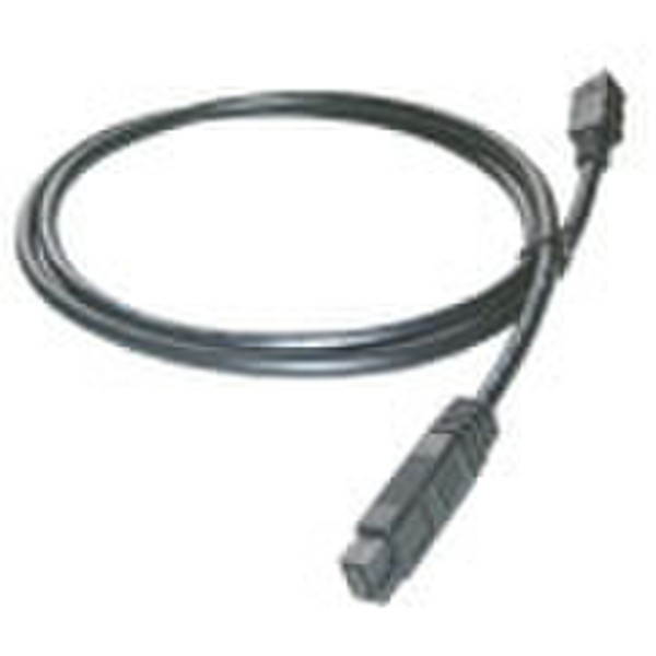 MCL Cable Fire Wire 6 contacts / 9 contacts (B) 2 metres 2m Black firewire cable