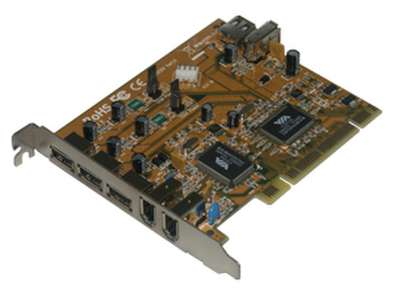 MCL Card PCI Combo USB 2.0 + Firewire 40 USB 2.0 Schnittstellenkarte/Adapter