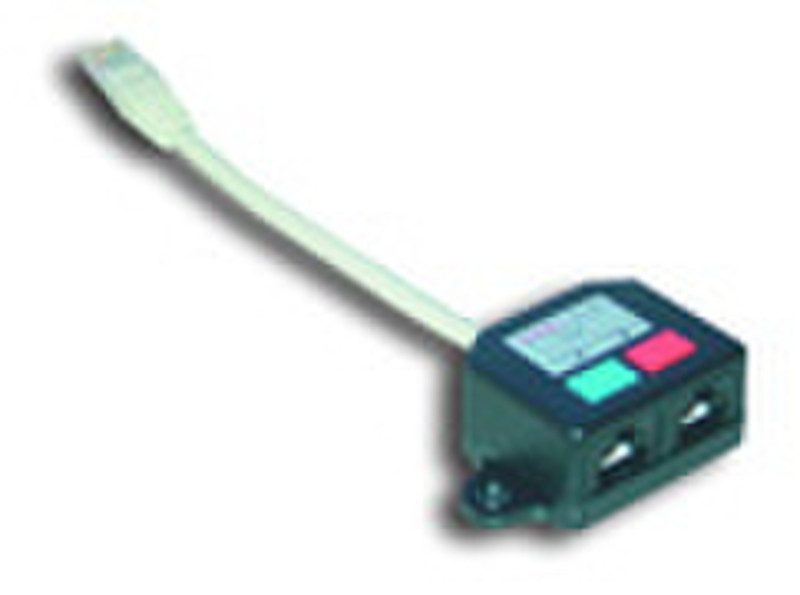 MCL Dedoubleur ethernet blinde 1 x RJ45 2 x RJ45 Kabelschnittstellen-/adapter