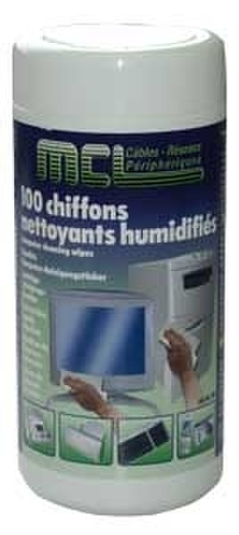 MCL 100 lingettes nettoyantes pour plastique Экраны/пластмассы Equipment cleansing wet & dry cloths