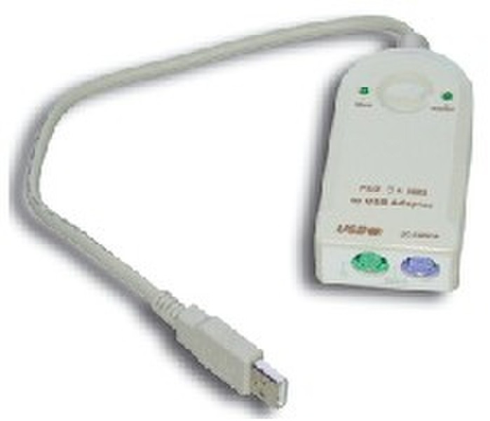 MCL Convertisseur USB 2 x MD 6F (Clavier/Souris) Weiß USB Kabel