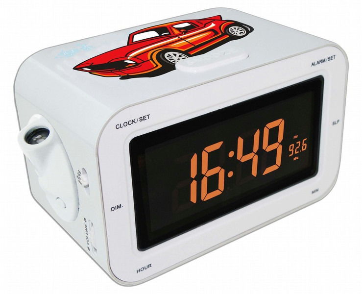 Bigben Interactive RR30 Часы Аналоговый Белый радиоприемник