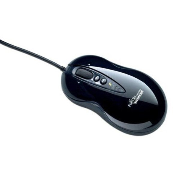 Fujitsu Laser Mouse CL3500 USB Лазерный 1600dpi Черный компьютерная мышь