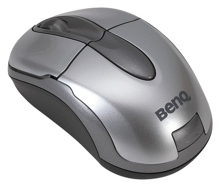 Benq P800 Беспроводной RF Оптический 800dpi Cеребряный компьютерная мышь