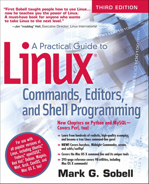 Prentice Hall Practical Guide to Linux Commands, Editors, and Shell Programming 1224pages software manual