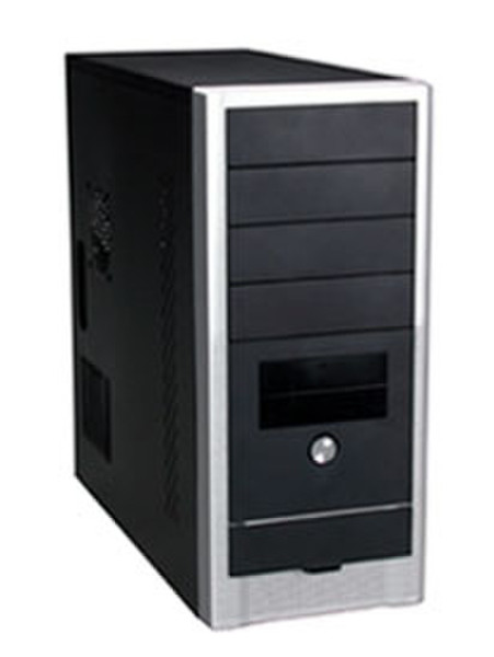 Antler SK - 354 Midi-Tower Black,Silver computer case