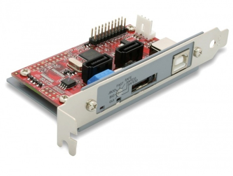 DeLOCK Bridge Board SATA > 1x USB 2.0-B / 1x eSATA SATA Schnittstellenkarte/Adapter