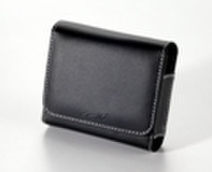 Mio Small Luxury Leather Case Leder Schwarz