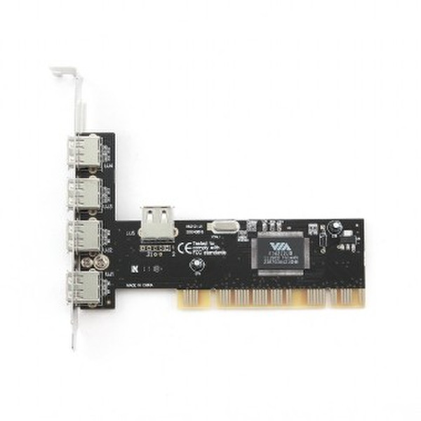 Gembird UPC-20-4P Внутренний USB 2.0 интерфейсная карта/адаптер