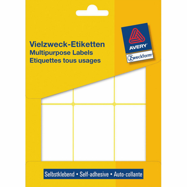 Avery Universal-Etiketten, weiß, 76 x 39 mm, permanent selbstklebendes Etikett