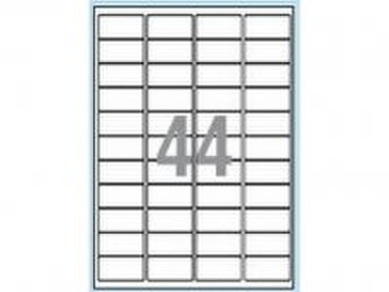Blana Label 48,5mmx25,2mm (100) White 4000pc(s) self-adhesive label