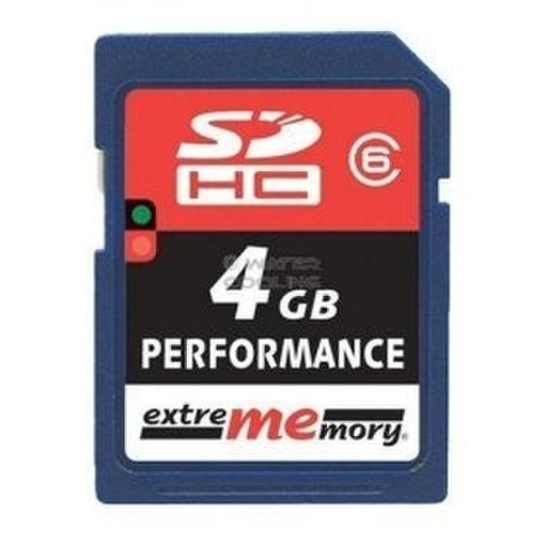 Extrememory SDHC Card MB 4096 Performance Class 6 4GB SDHC Speicherkarte
