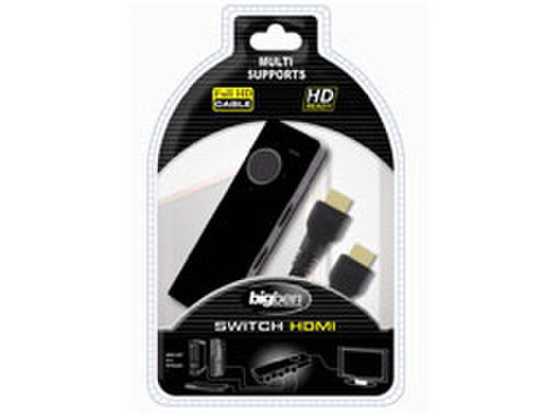 Bigben Interactive Multi HDMI Switch HDMI 3xHDMI Black cable interface/gender adapter