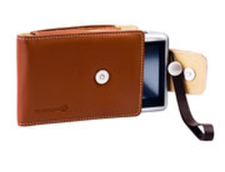 TomTom Leather Carry Case & Strap Leather Brown