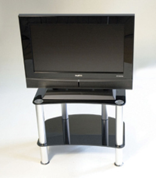 Iconic Black LCD Television Stand - Up to 26