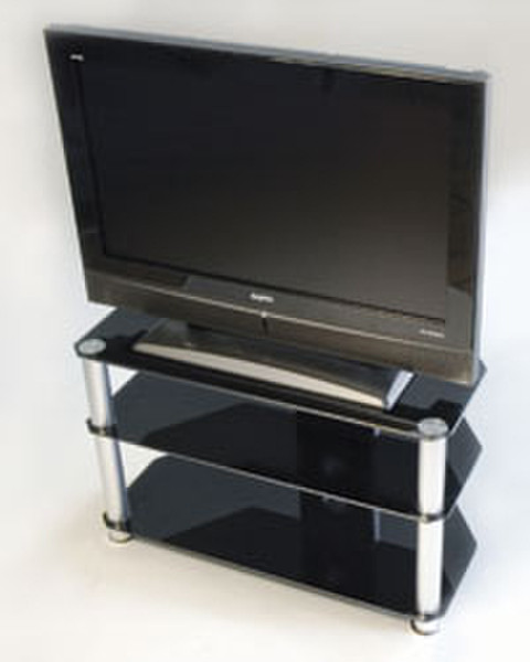 Iconic Black Glass Plasma TV Stand - Up to 32